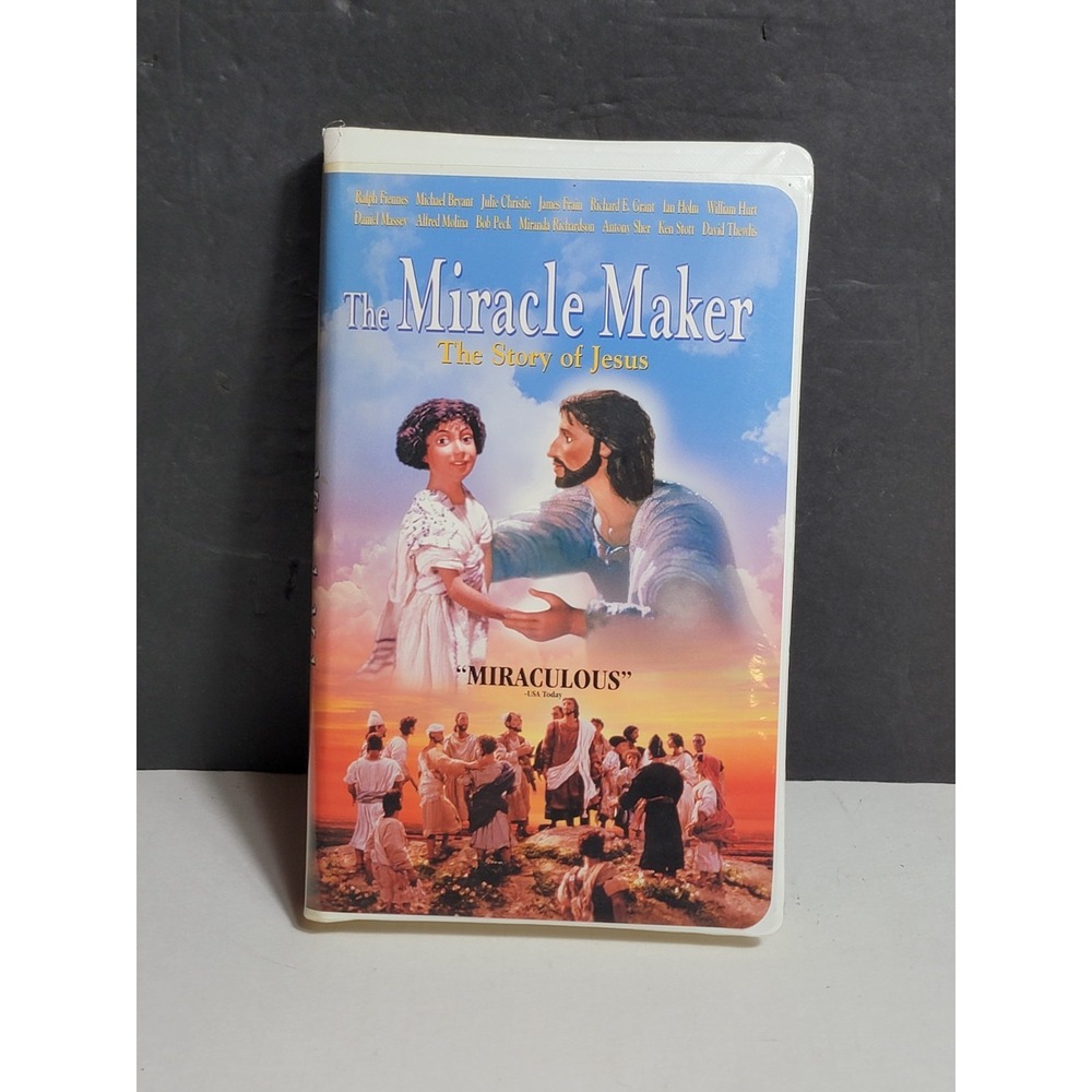 1999 JESUS MIRACLE MAKER The Miracle Maker The Story Of Jesus Vhs Tape